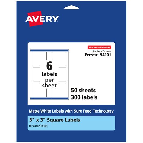 Avery 3x3 Label Template